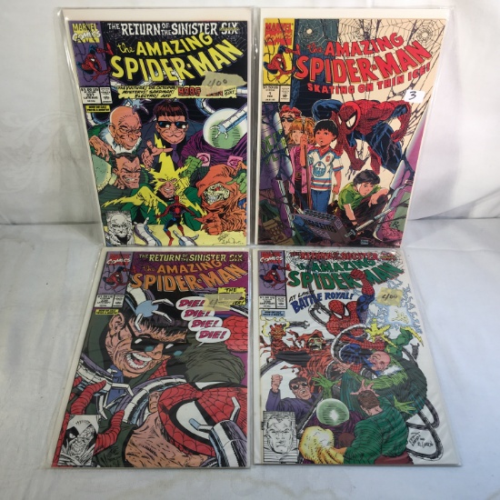 Lot of 4 Pcs Collector Marvel Comics The Amazing Spider-man Comic Books No.1.337.338.339