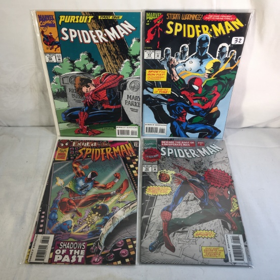 Lot of 4 Pcs Collector Marvel Comics Spider-man Comic Books No.43.45.46.62.