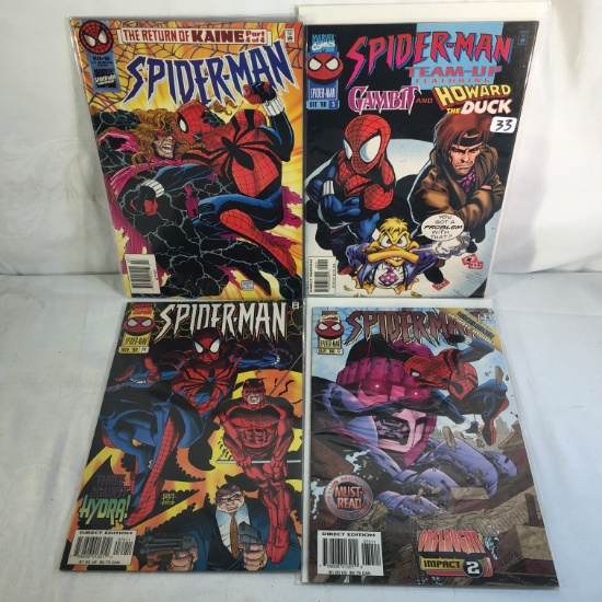 Lot of 4 Pcs Collector Marvel Comics Spider-man Comic Books No.5.66.72.74.