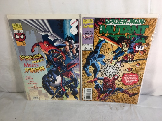 Lot of 2 Pcs Collector Marvel Comics Spider-man Mutant Agenda Comic Books