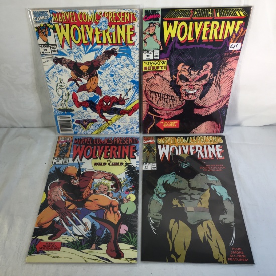 Lot of 4 Pcs Collector Marvel Comics Present Wolverine Comic Books No.46.50.51.52.