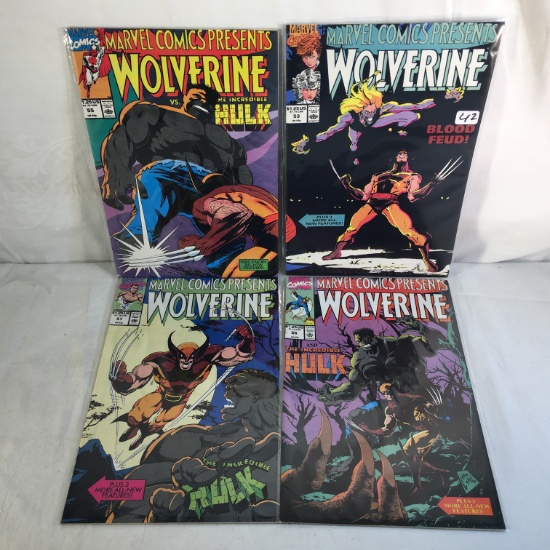 Lot of 4 Pcs Collector Marvel Comics Present Wolverine Comic Books No.53.55.56.57.