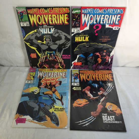 Lot of 4 Pcs Collector Marvel Comics Present Wolverine Comic Books No.58.60.63.66.