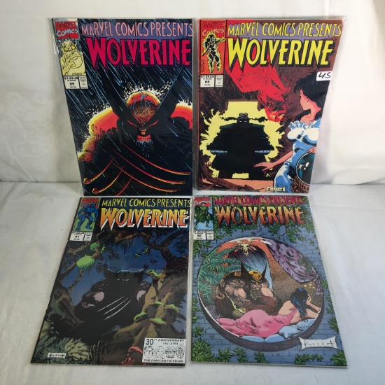 Lot of 4 Pcs Collector Marvel Comics Present Wolverine Comic Books No.88.89.90.91.
