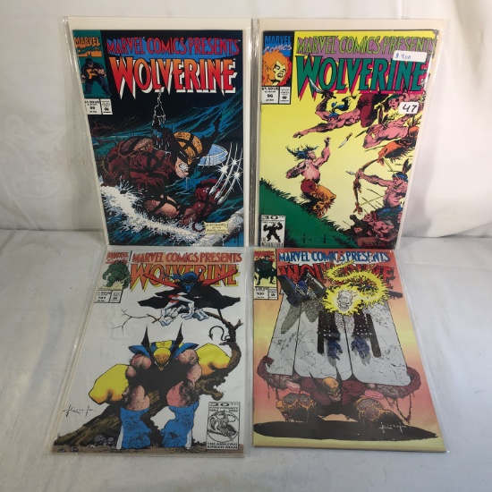 Lot of 4 Pcs Collector Marvel Comics Present Wolverine Comic Books No.96.99.100.101.