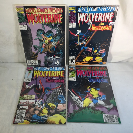 Lot of 4 Pcs Collector Marvel Comics Present Wolverine Comic Books No.102.103.104.105.