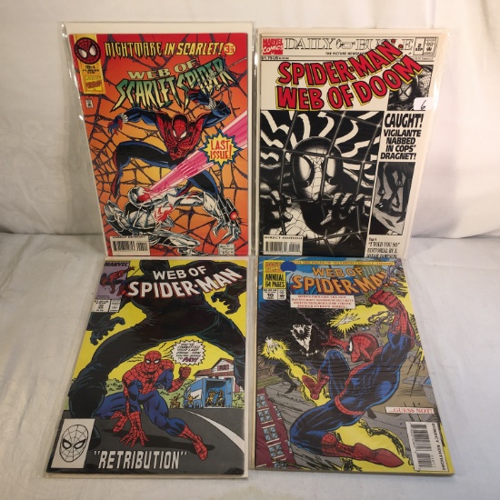 Lot of 4 Pcs Collector Marvel Comics Web Of Spider-man Comic Books No.2.4.10.39.