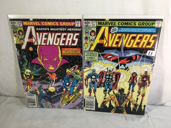 Lot of 2 Pcs Collector Vintage Marvel Comics The Avengers Comic Books No.217.219.