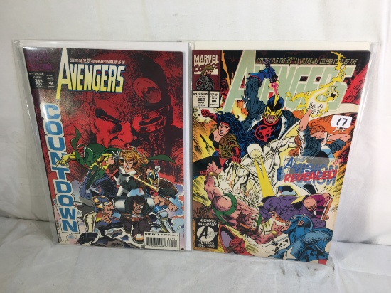 Lot of 2 Pcs Collector Vintage Marvel Comics The Avengers Comic Books No.362.365.