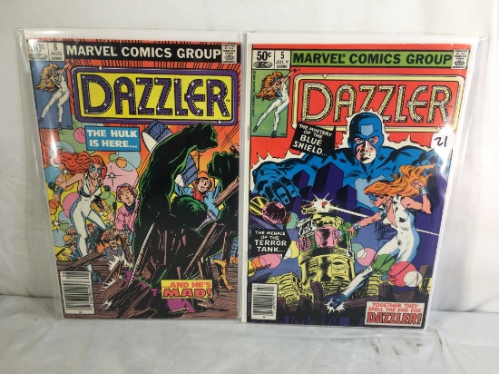 Lot of 2 Pcs Collector Vintage Marvel Comics Dazzler Comic Books No.5.6.