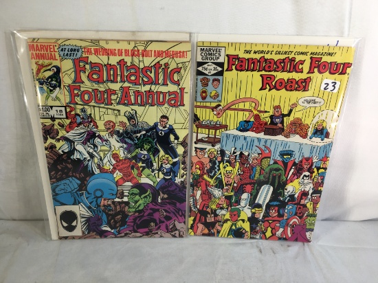 Lot of 2 Pcs Collector Vintage Marvel Comics Fantastic Four Comic Books No.1.18.