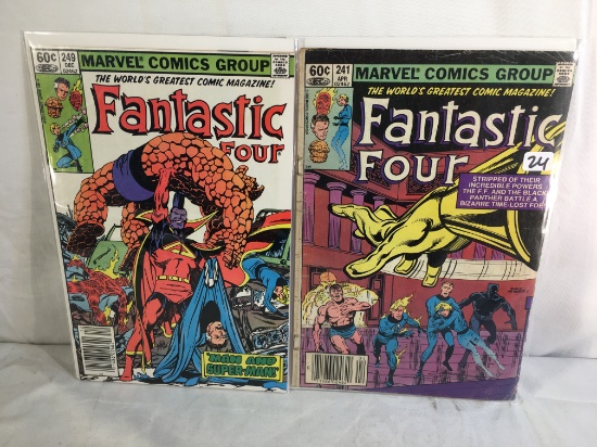 Lot of 2 Pcs Collector Vintage Marvel Comics Fantastic Four Comic Books No.241.249.