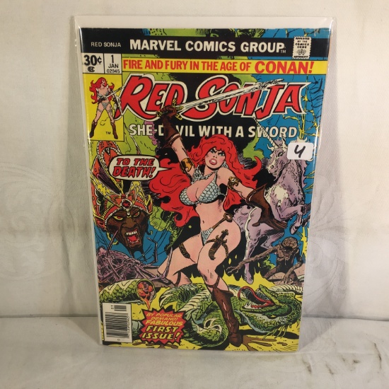 Collector Vintage Marvel Comics Red Sonja She-Devil With a Sword Comic Book No.1