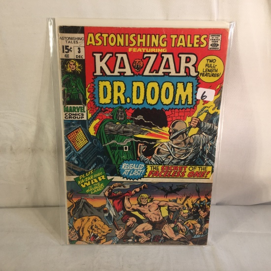 Collector Vintage Marvel Comics Astonishing Tales Featruing ka-Zar & Dr. Doom Comic Book No.3
