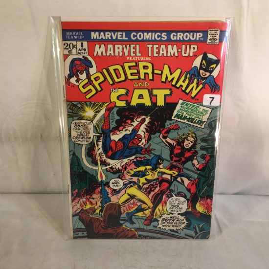 Collector Vintage Marvel Comics Team-Up Spider-man and The Cat Comic Book No.8