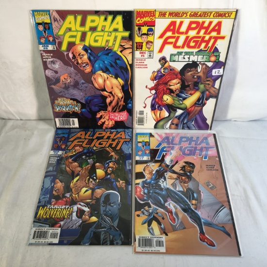 Lot of 4 Pcs collector Modern Marvel Comics Alpha Flight Comic Books No.5.6.7.9.