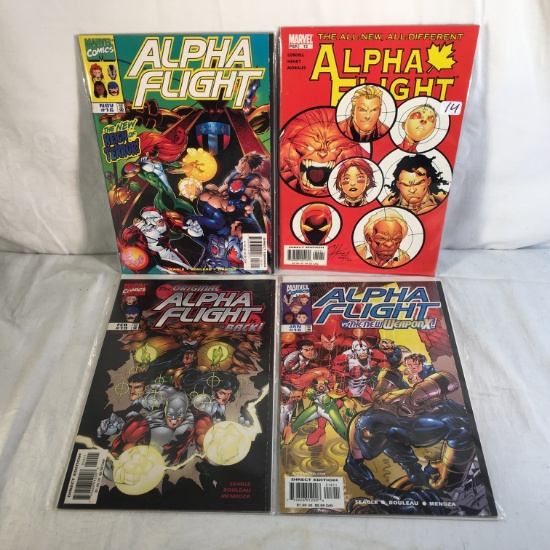 Lot of 4 Pcs collector Modern Marvel Comics Alpha Flight Comic Books No.12.16.18.19.