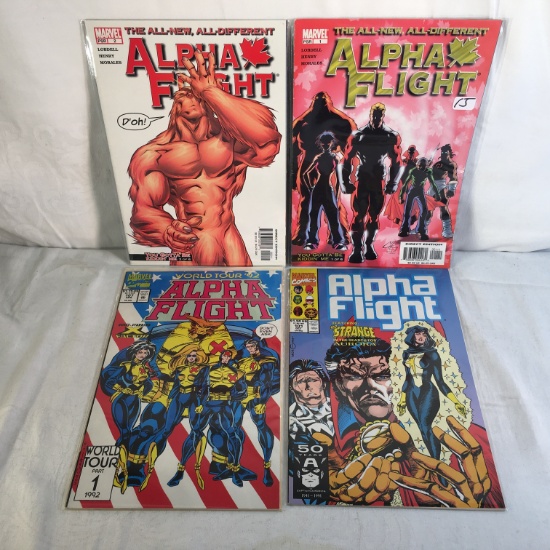 Lot of 4 Pcs collector Modern Marvel Comics Alpha Flight Comic Books No.1.2.101.107.