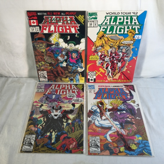 Lot of 4 Pcs collector Modern Marvel Comics Alpha Flight Comic Books No.109.110.111.112.