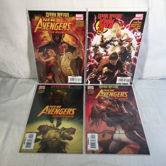 Lot of 4 Pcs collector Modern Marvel Comics Dark Reign The New Avengers  No.1.2.3.4.