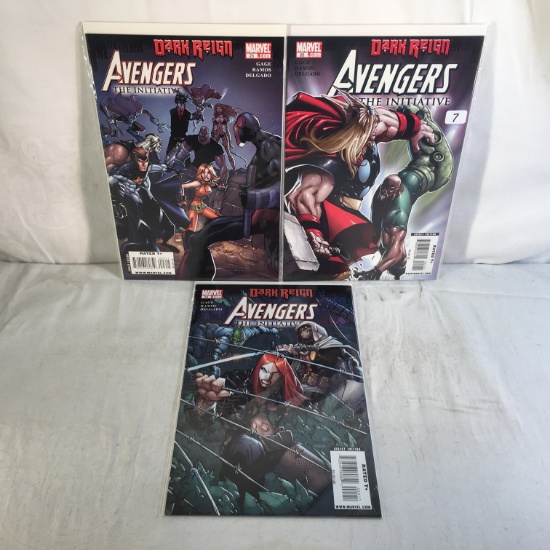 Lot of 3 Pcs collector Modern Marvel Comics Dark Reign Avengers The Initiative No.22.23.24.