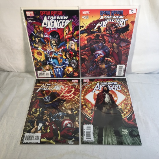 Lot of 4 Pcs collector Modern Marvel Comics Dark Reign The New Avengers NO.50.51.52.53.