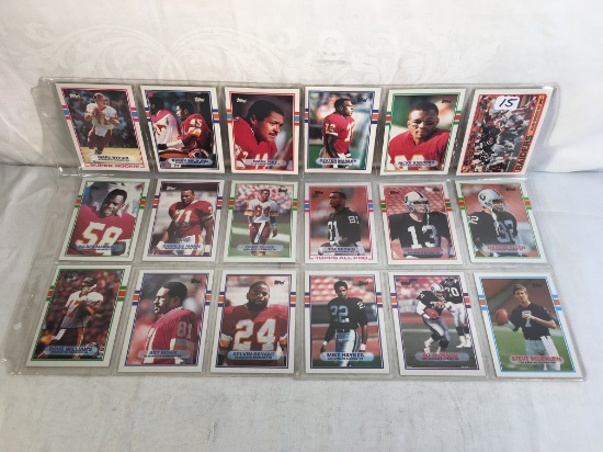 Lot of 18 Pcs Collector Vintage NFL Football Sport Trading Assorted Players & Cards -See Photos