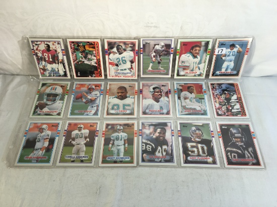 Lot of 18 Pcs Collector Vintage NFL Football Sport Trading Assorted Players & Cards -See Photos