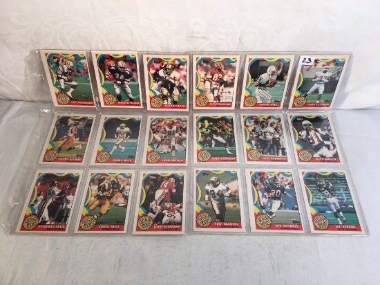 Lot of 18 Pcs Collector Vintage NFL Football Sport Trading Assorted Players & Cards -See Photos