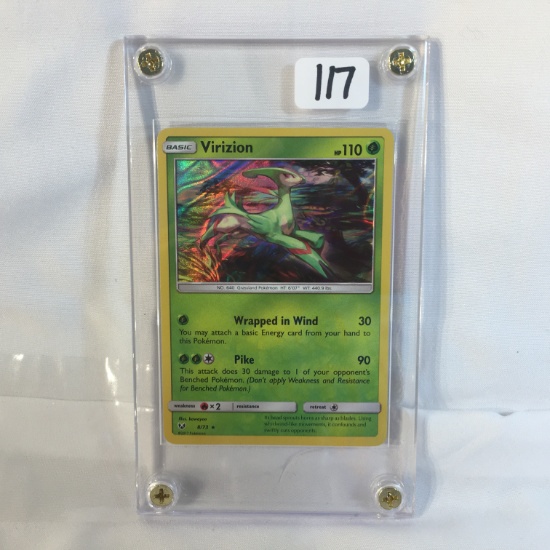 Collector Modern 2017 Nintendo Pokemon Trading Game Card Basic Virizion HP110 Pokemon Game Card 8/73