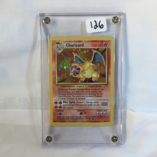 Collector Modern 1998 Nintendo Pocket Monsters Trading Game Card - Stage2 Charizard HP120 Pokemon Ca