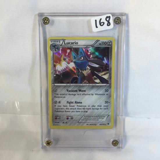 Collector Modern 2016 Pokemon Trading Game Card - Stage1 Lucario 110HP Pokemon Game Card 63/124