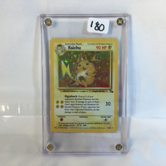 Collector Modern 1999 Wizards Pokemon Trading Game Card - Stage1 Raichu 90HP Pokemon Card 14/62