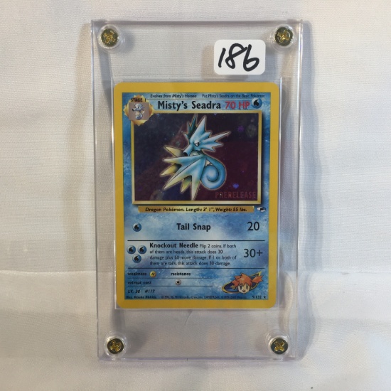 Collector Modern 1999-2000 Wizards Pokemon Trading Game Card - Stage1 Misty's Seadra 70HP Pokemon 9/