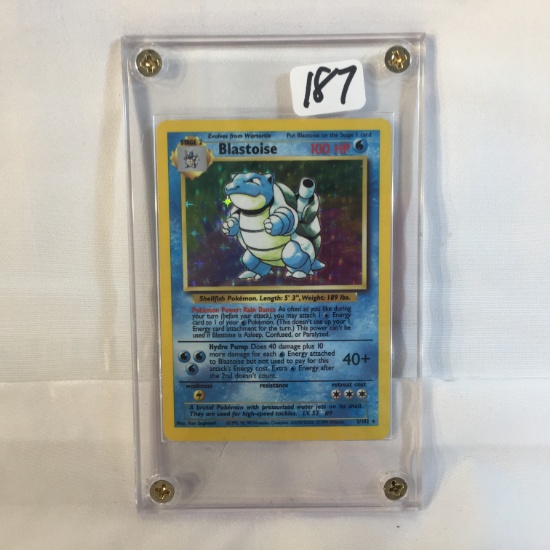 Collector Modern 1999 Wizards Gamefreak Pokemon Trading Game Card - Stage2 nBlastoise 100HP 2/102