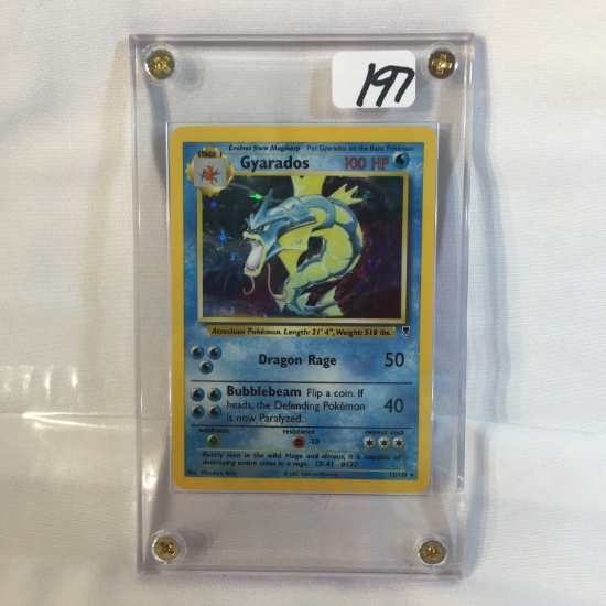 Collector Modern 2002 Pokemon Trading Game Card - Stage1 Gyarados 100HP Pokemon Card 12/110