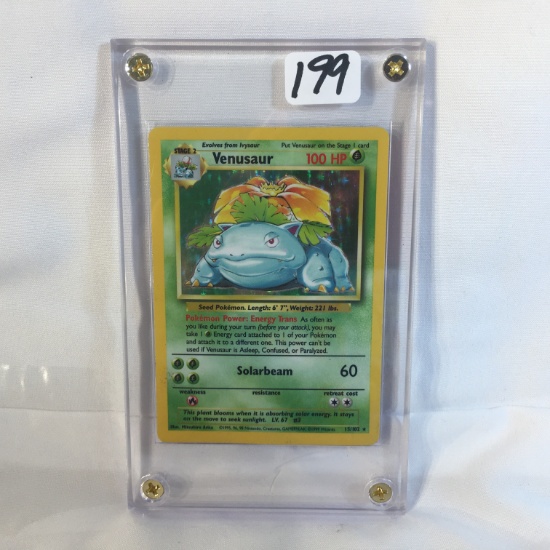 Collector Modern 1999 Wizards Pokemon Trading Game Card Stage2 Venusaur 100HP Pokemon 15/102 Card