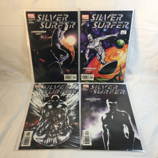 Lot of 4 Pcs Collector Modern Marvel Comics Silver Surfer Comic Books No.1.2.3.4.