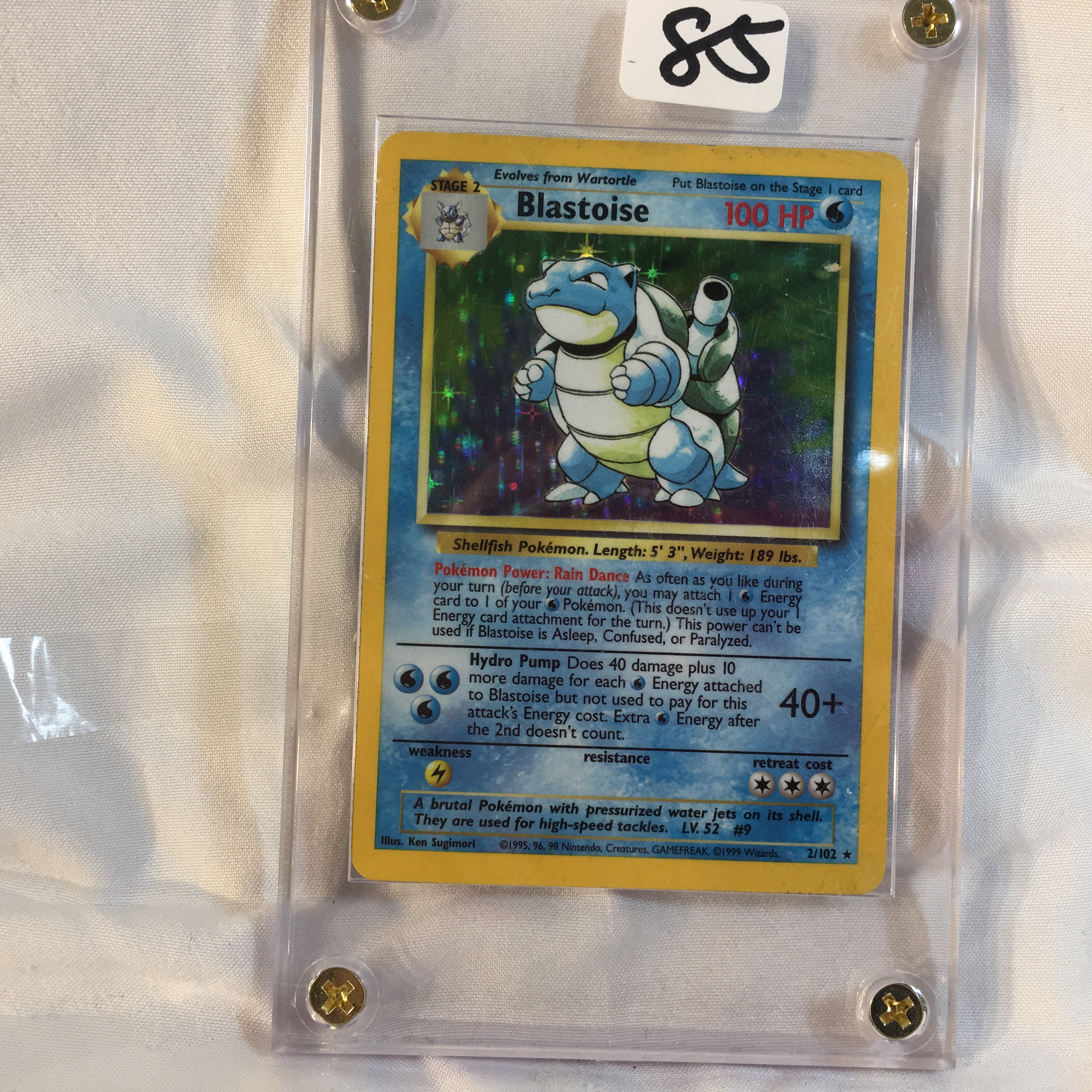 Collector 1999 Wizards Pokemon Stage 2 Blastoise | Proxibid Collector 1999 Wizards Pokemon Stage 2 Blastoise | Proxibid