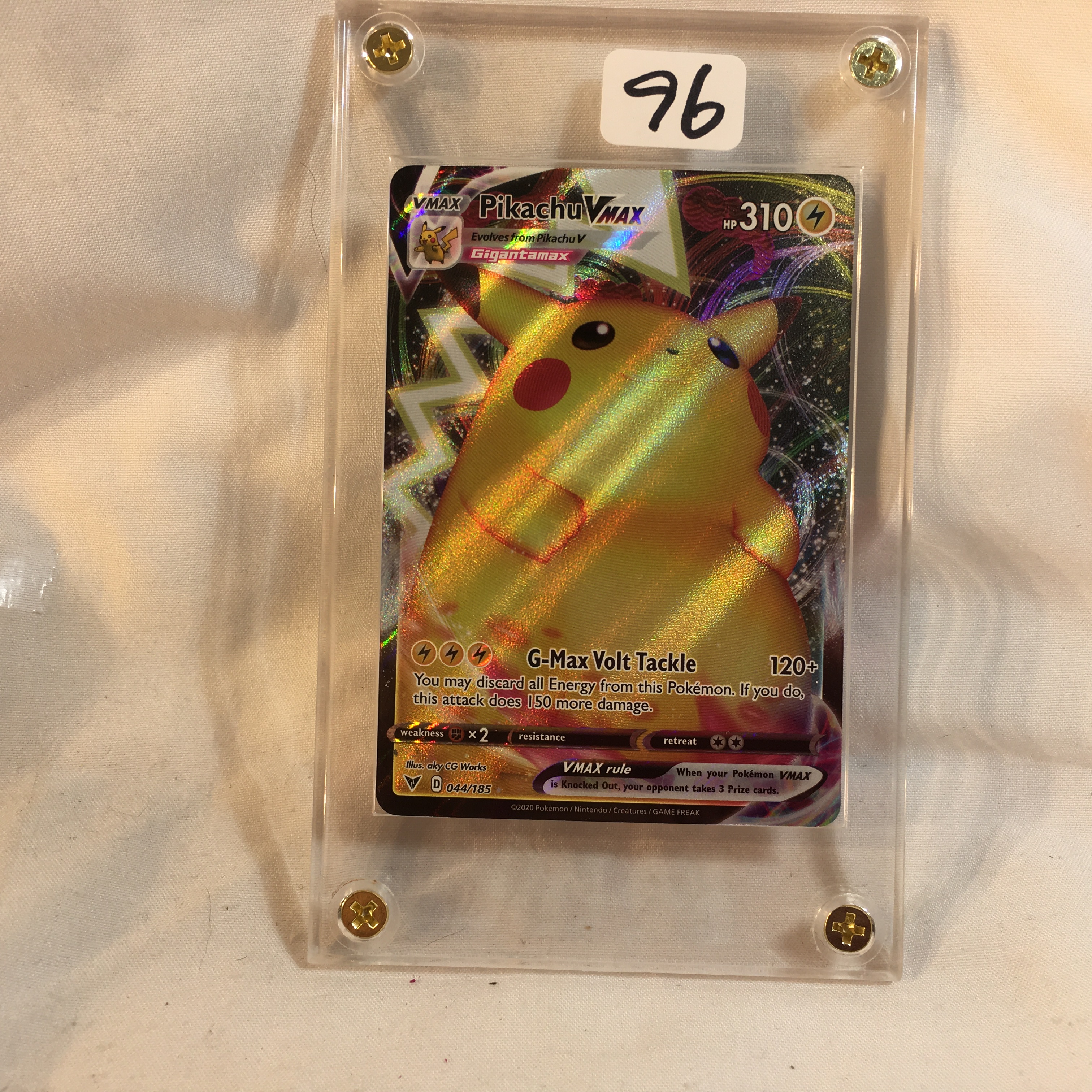 pokemon cards gigantamax pikachu VMAX TG17/TG30 Max Volt Tackle (120+) You may discard all Energy from this Pokmon Pikachu Vmax Gigantamax Silver Foil