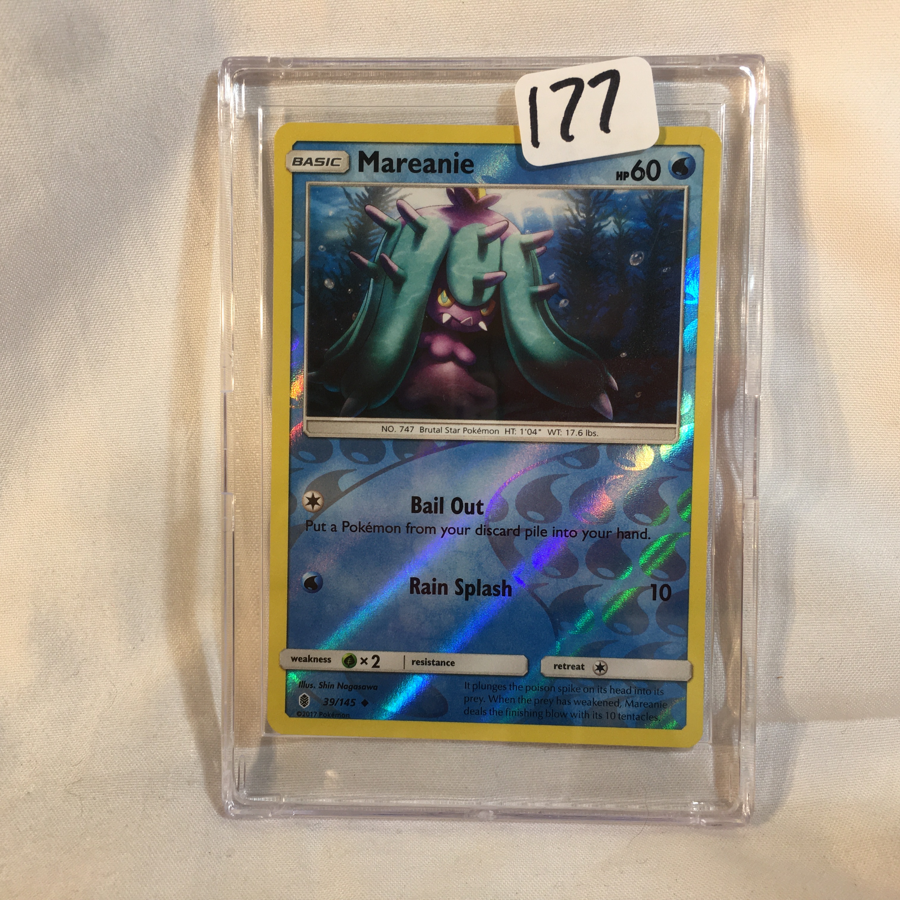 2017 Pokemon/Nintendo Basic Mareanie HP60 HOLO | Proxibid