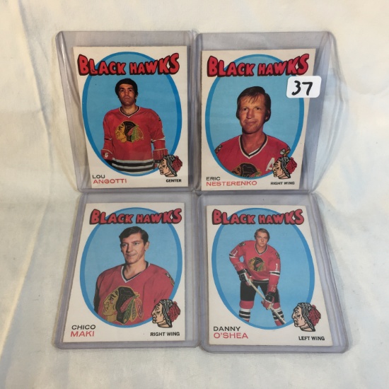 Lot of 4 Collector Vintage NHL Hockey Sport Trading and Assorted Cards & Players See Photos