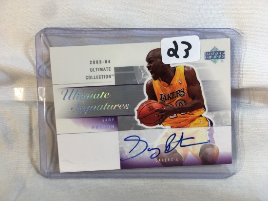 Collector Modern 2004 Upper Deck Ultimate Signatures Gary Payton NBA Sports Card Signed