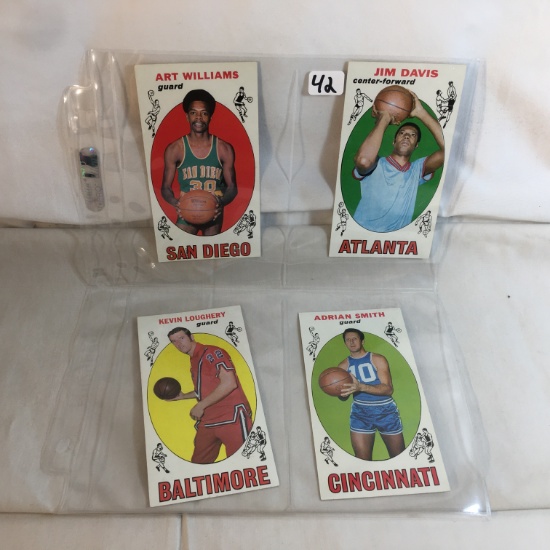 Lot of 4 Collector Vintage NBA Basketball Sports Trading Assorted Cards & Players  -  See Pictures