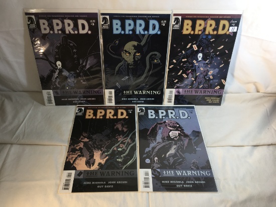 Lot of 5 Collector Modern Dark Horse Comics B.P.R.D The Warning Comic Books No.1.2.3.4.5.