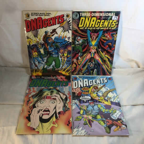 Lot of 4 Collector Modern Eclipse Comics DNAgents Comic Books No.1.1.2.3.