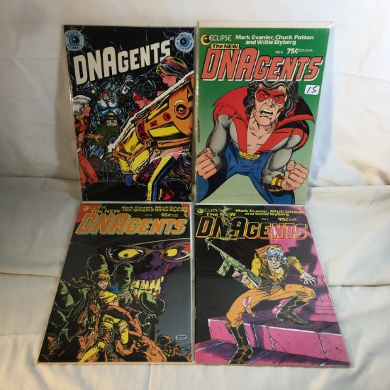 Lot of 4 Collector Modern Eclipse Comics DNAgents Comic Books No.6.6.7.8.