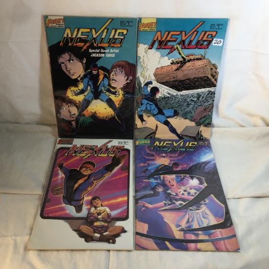 Lot of 4 Collector Modern First Comics Nexus Comic Books No.31.32.34.35.