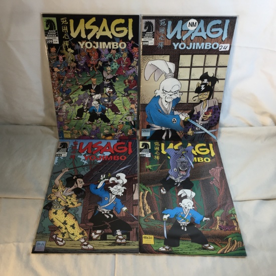 Lot of 4 Collector Modern Dark Horse Comics Usagi Yojimbo Comic Books No.108.109.110.111.