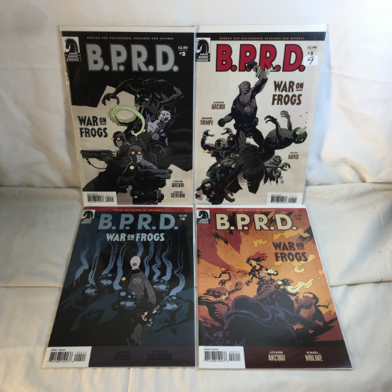 Lot of 4 Collector Modern Dark Horse Comics B.P.R.D War On Frogs Comic Books No.1.2.3.4.